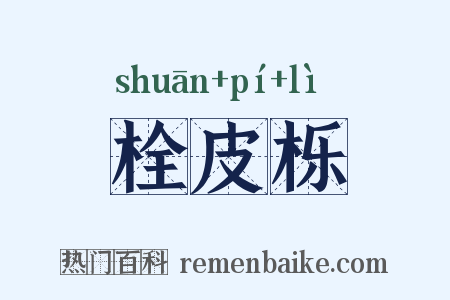 栓皮栎是什么意思的图片